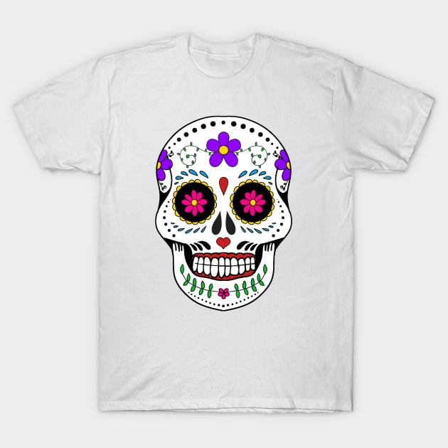 Sugar skull T-Shirt by KaisPrints